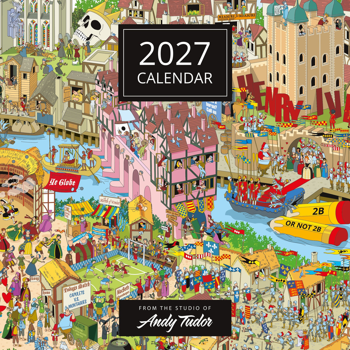 Red Robin Andy Tudor Puzzle Artwork 2027 calendar front cover