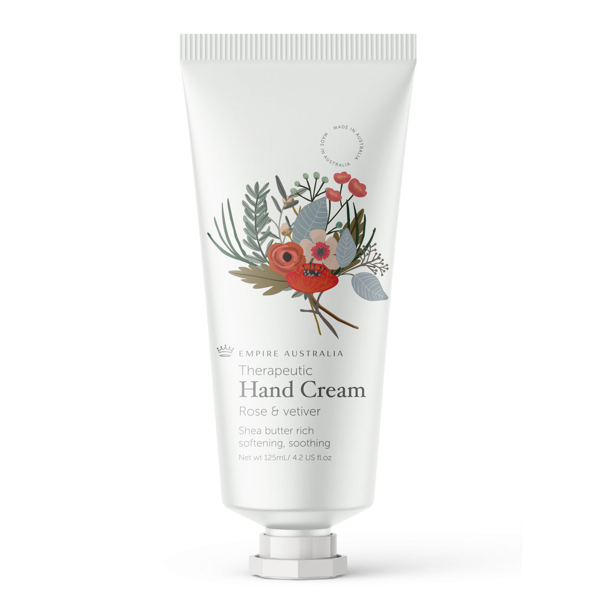 Empire Australia Therapeutic Rose & Vetiver Hand Cream 125ml
