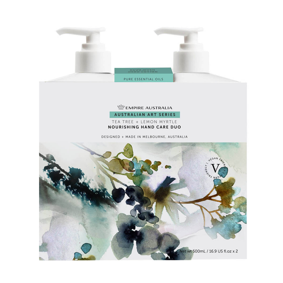 Empire Australia Art Series Tea Tree & Lemon Myrtle Hand Care Duo 500ml
